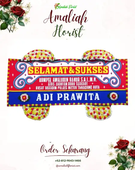 Papan Bunga Ucapan Selamat Patia